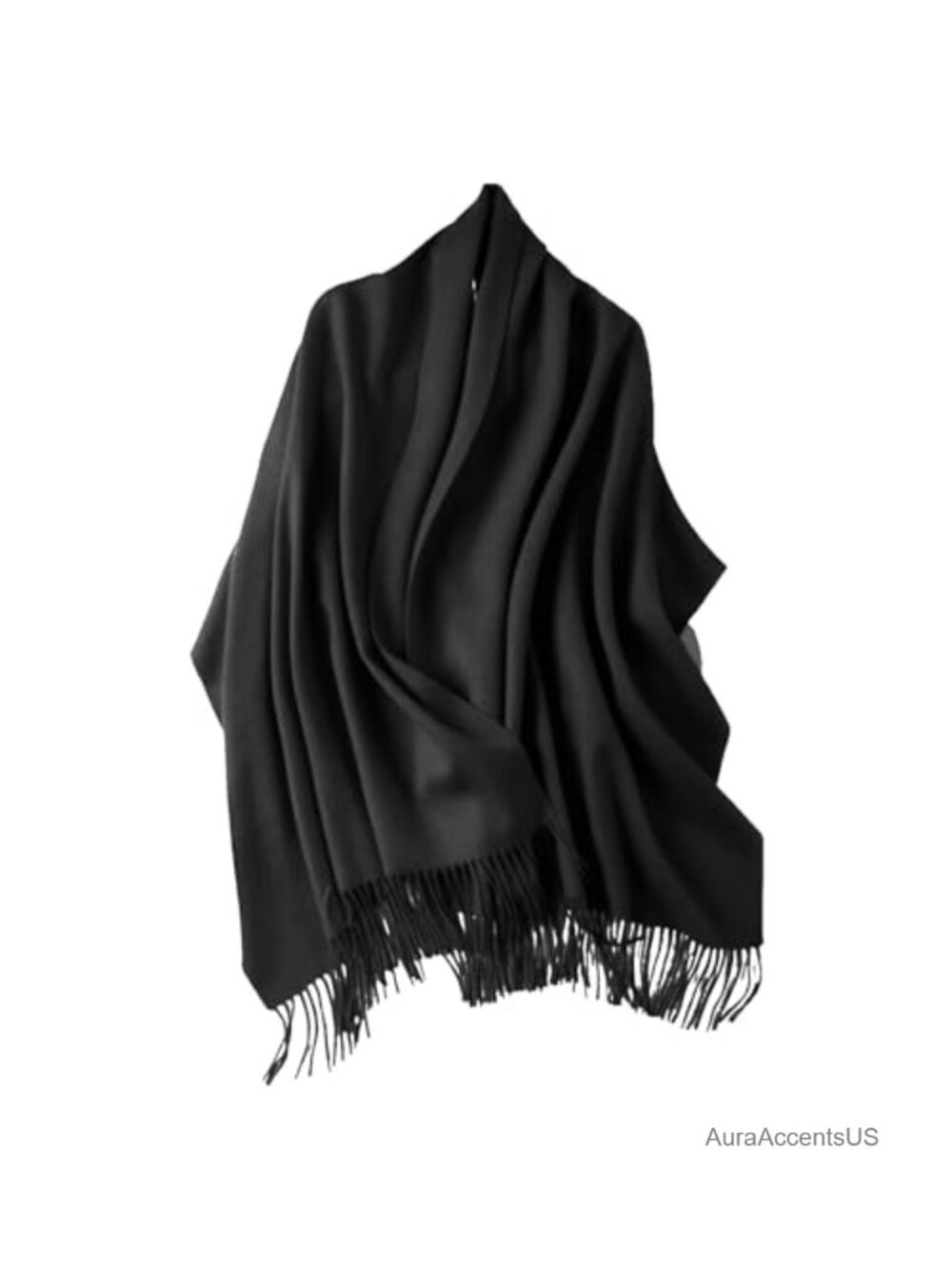 100% Merino Wool Shawl Wrap Thick Large Winter Pashmina Travel Scarf